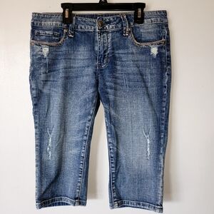 Vigoss Distressed and Cropped Jeans